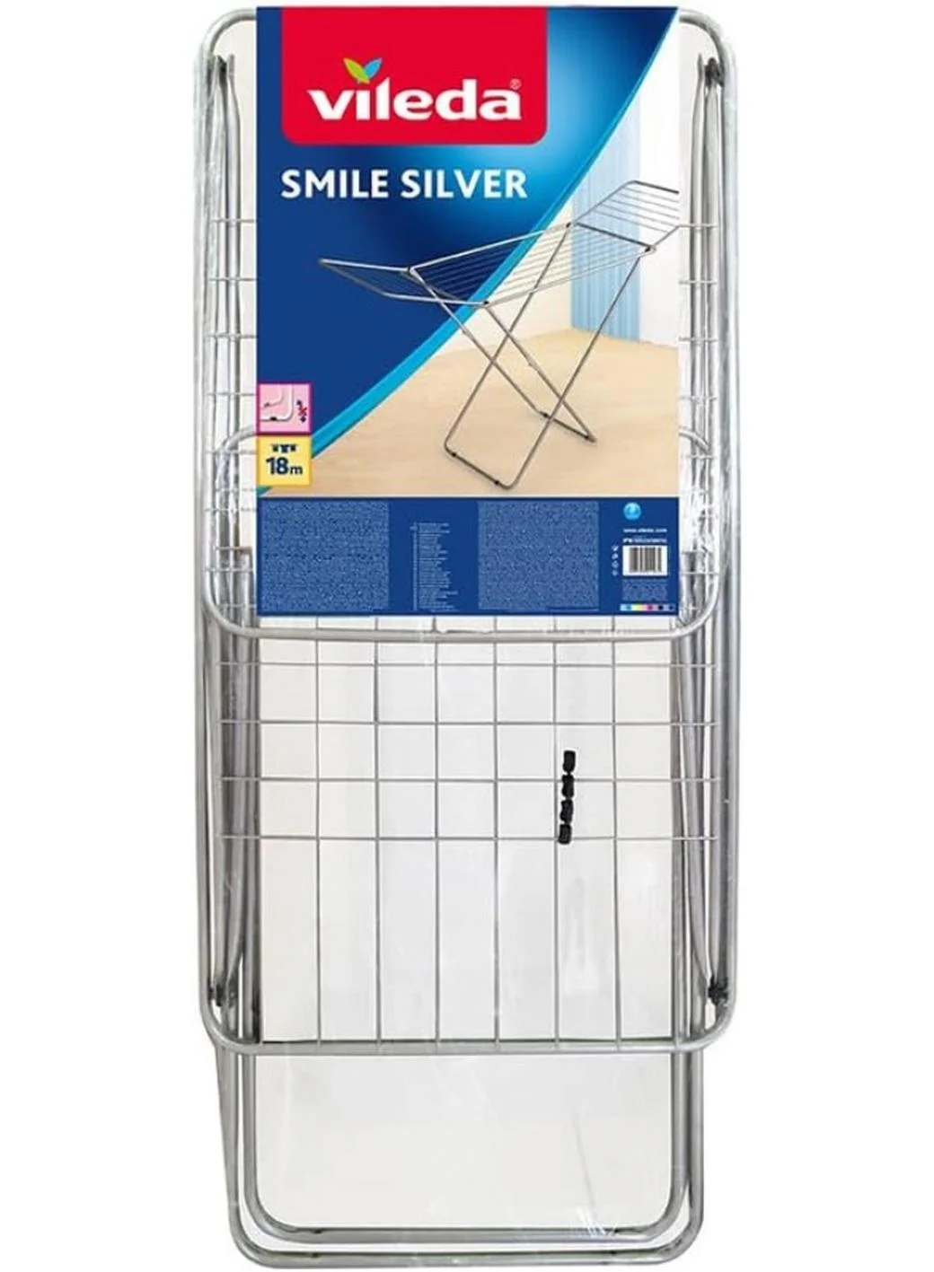 Premium Indoor Clothes Airer Foldable Laundry Drying Rack with Stable X-Leg Frame (Silver, 18 m) q3ydv