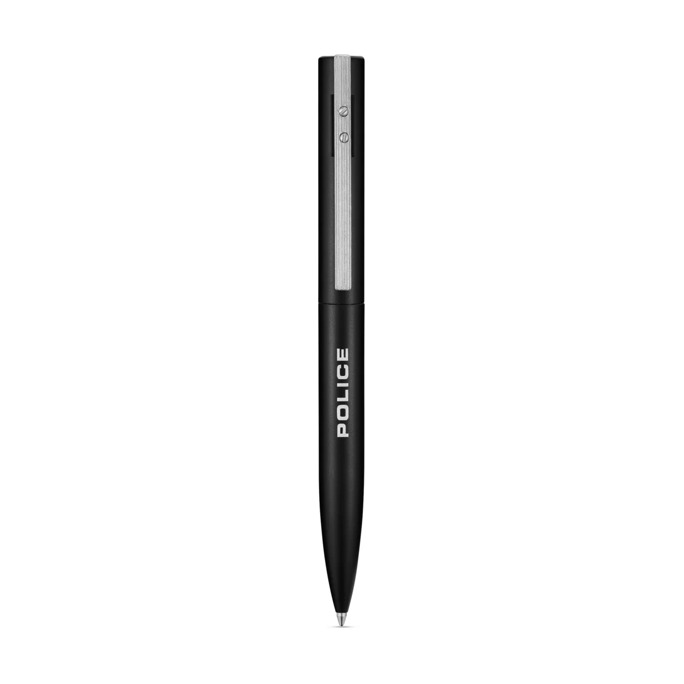 POLICE Ballpoint Pen Premium Stainless Steel (Black, 1.0 mm) For Men un28l