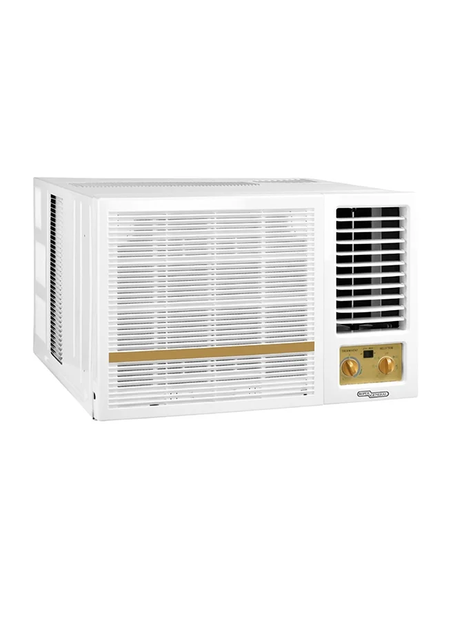 Super General 1.5 Ton Window Air Conditioner with T3 Rotary Compressor and Fresh Air Ventilation (White, 18400 BTU) tfiqh