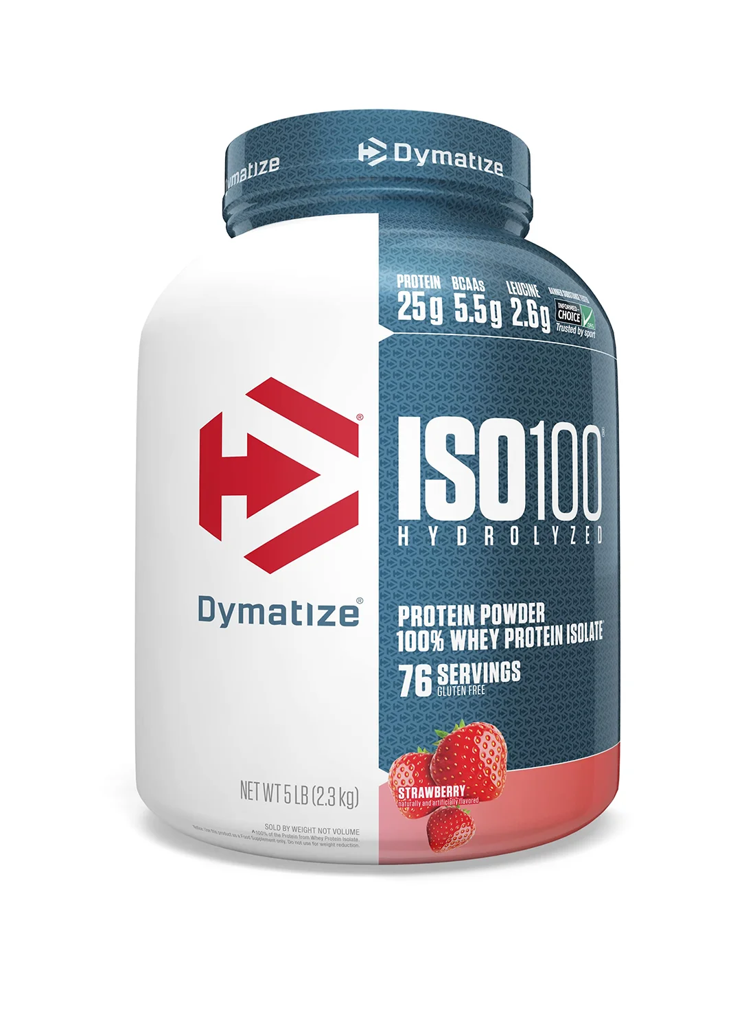 Dymatize ISO100 Hydrolyzed Whey Protein Isolate Powder (Strawberry, 2.27kg) 1cqw3