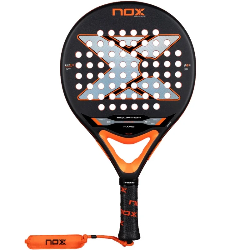 NOX Equation Hard Advanced Padel Racket Premium Carbon Fiber (Professional, 365g) gj2a7