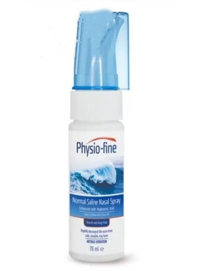 Physio Fine Normal Saline Nasal Spray Premium Gentle Cleansing Solution (70 mL) ectql