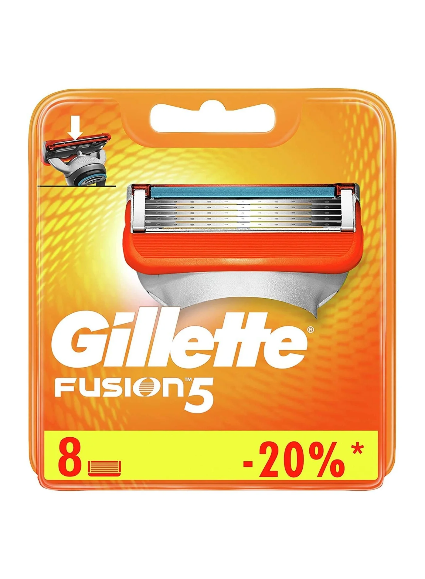 Premium 5-Blade Razor Refill Cartridges for Men (8 Count) ctn91