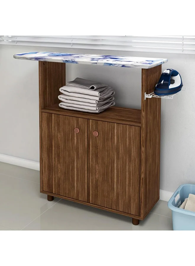 Danube Home Cerena Ironing Board Premium MDF Foldable Surface (Walnut, 90x30x83cm) xitqz