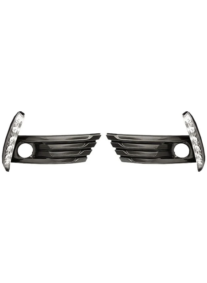 Dlaa LED Daytime Running Light Frame Set for 2017-2018 Sedan Models (2 Pieces, Plastic) jh2fr