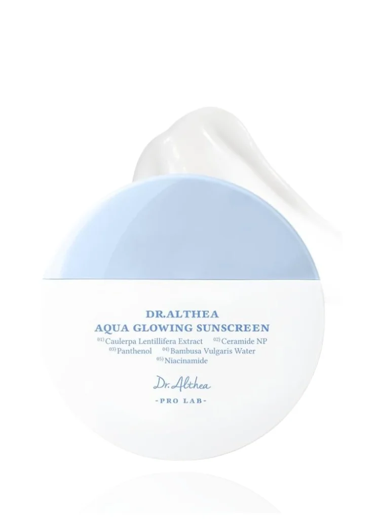 Dr.Althea Aqua Glowing Sunscreen Lightweight Hydrating Daily Sun Protection for Radiant Skin (50 mL) fhrxz