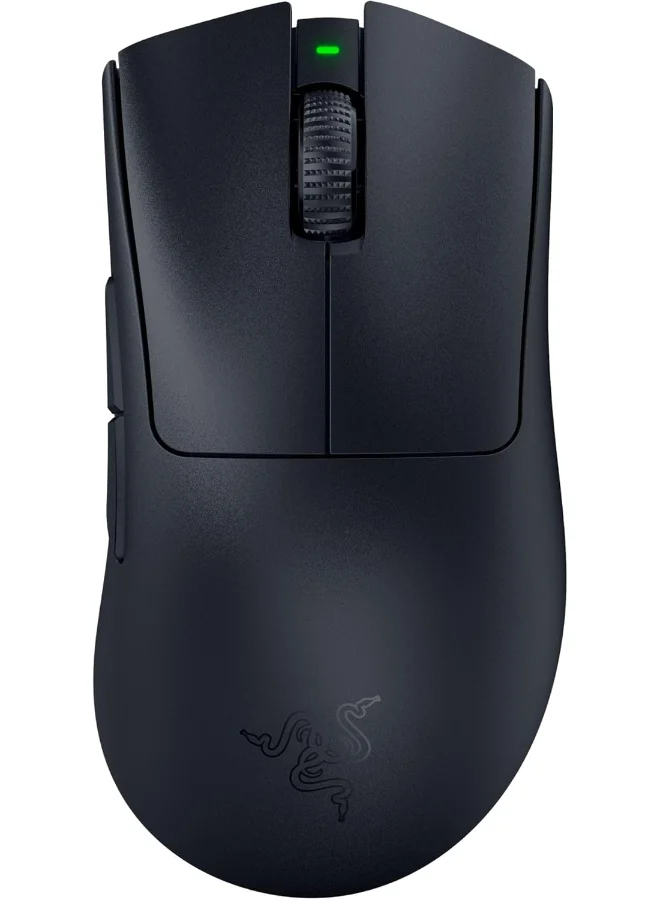 Premium Wireless Ergonomic Gaming Mouse Ultra-Lightweight High-Precision Optical Sensor (Black, 1 Unit) kso2r