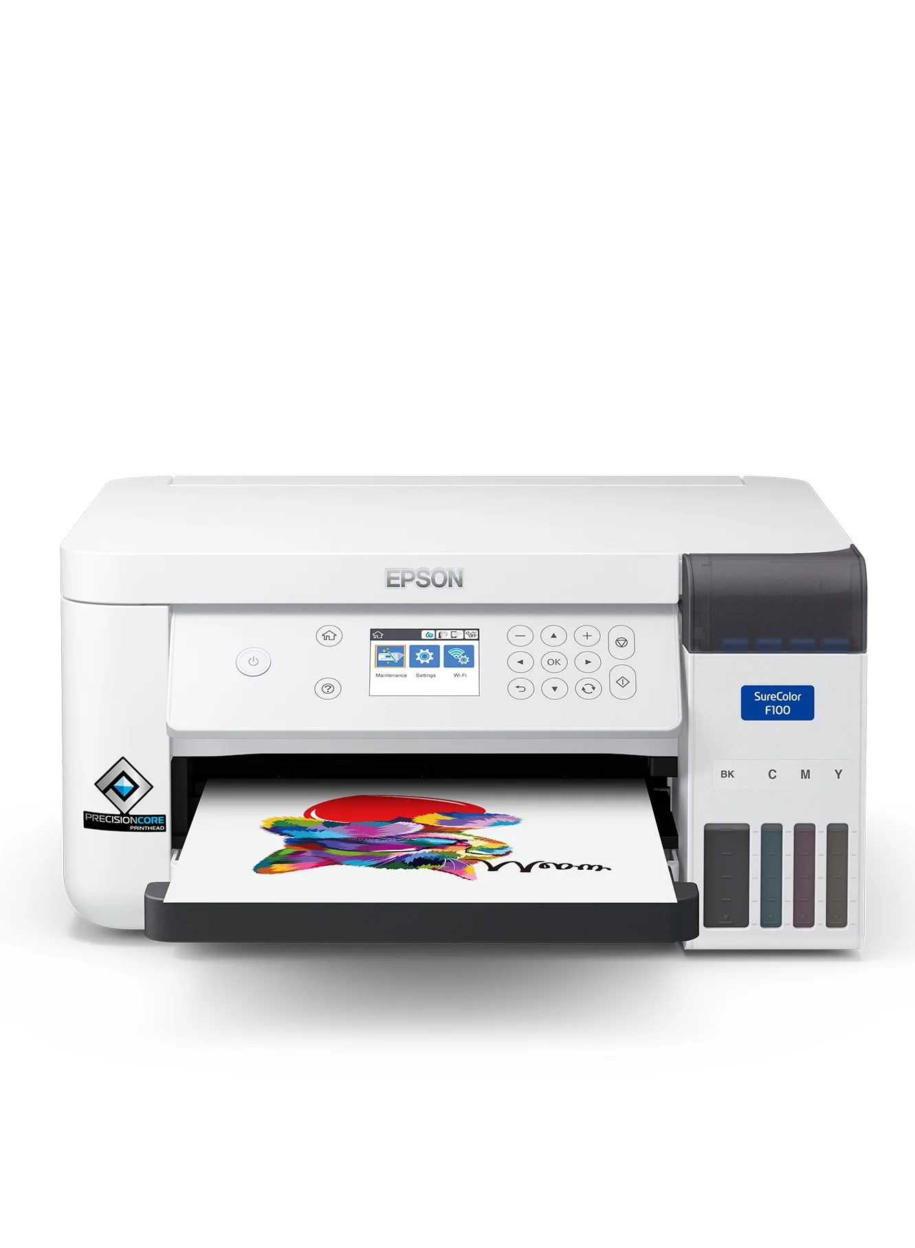 Professional Desktop Sublimation Printer High-Speed Dye-Sub Printing System (White, Compact Size) 7oxes