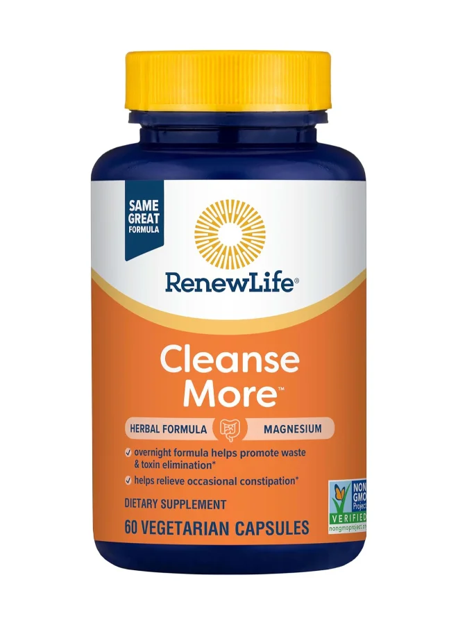 Renew Life Cleanse Morea Digestive Support Supplement (60 Vegetarian Capsules) p7o92