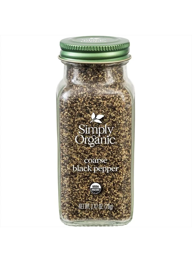Simply Organic Coarse Grind Black Pepper (Premium Culinary Spice, 70 g) 1lbn2
