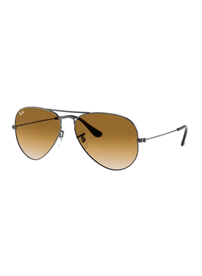 Premium Aviator Sunglasses UV Protection Metal Frame (Black, 58 mm) for Unisex khaf9
