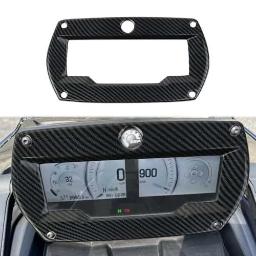 Premium Carbon Fiber Style Center Console Meter Screen Frame Trim for 2021-2023 Three-Wheeled Motorcycles rwzjq