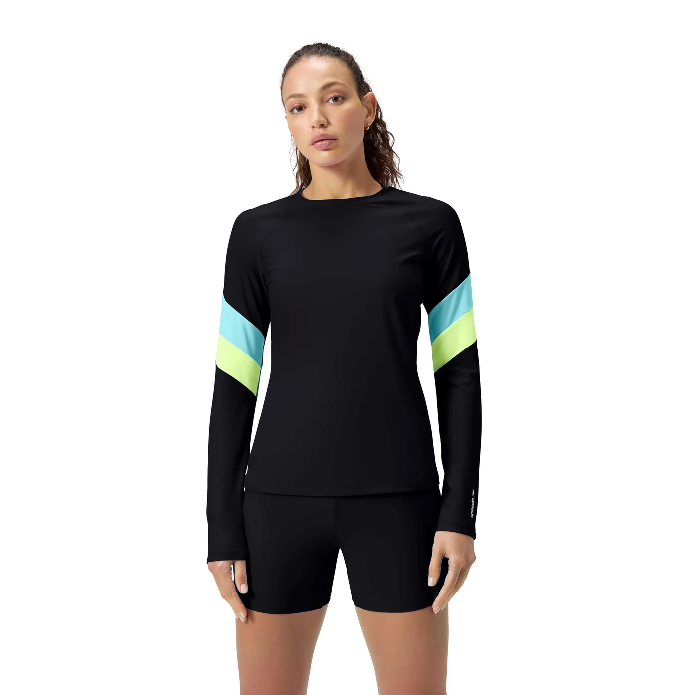 Premium Women's Long Sleeve Rashguard UV Protection Swim Shirt (Solid, Medium) wvf4t