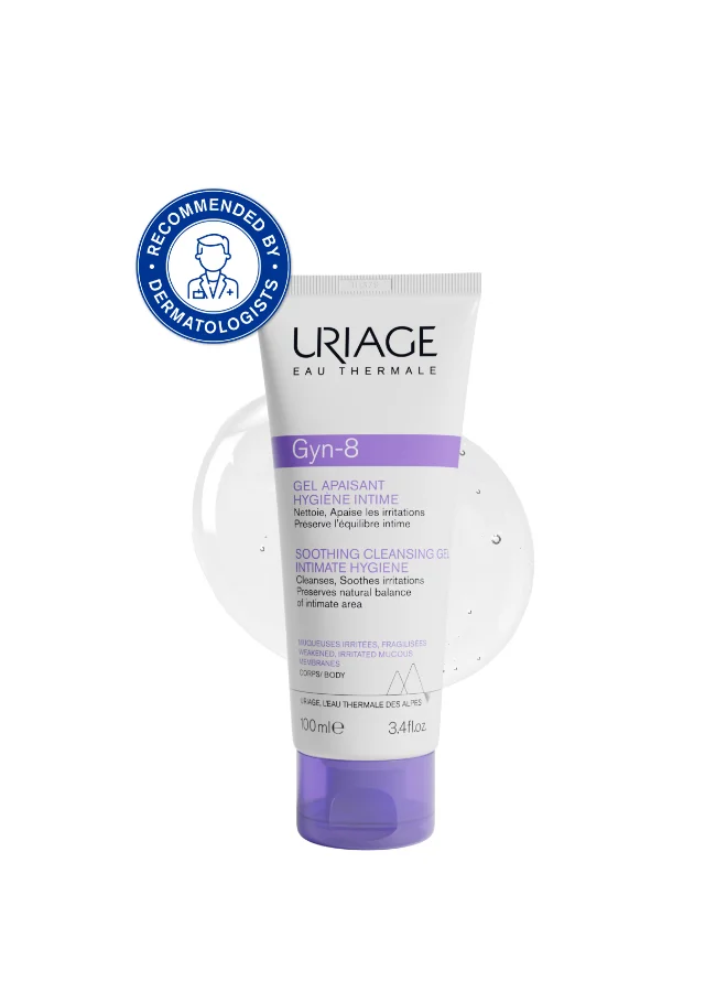 Uriage Soothing Intimate Hygiene Cleansing Gel with Alpine Thermal Water for Sensitive Skin (100 mL) z8n19