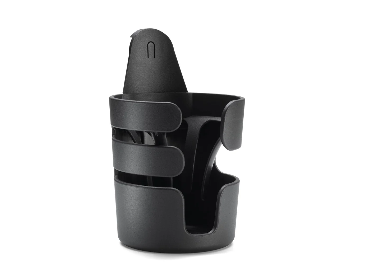 Premium Stroller Cup Holder Universal Attachment for Baby Prams (Black, 1 Count) vy23p