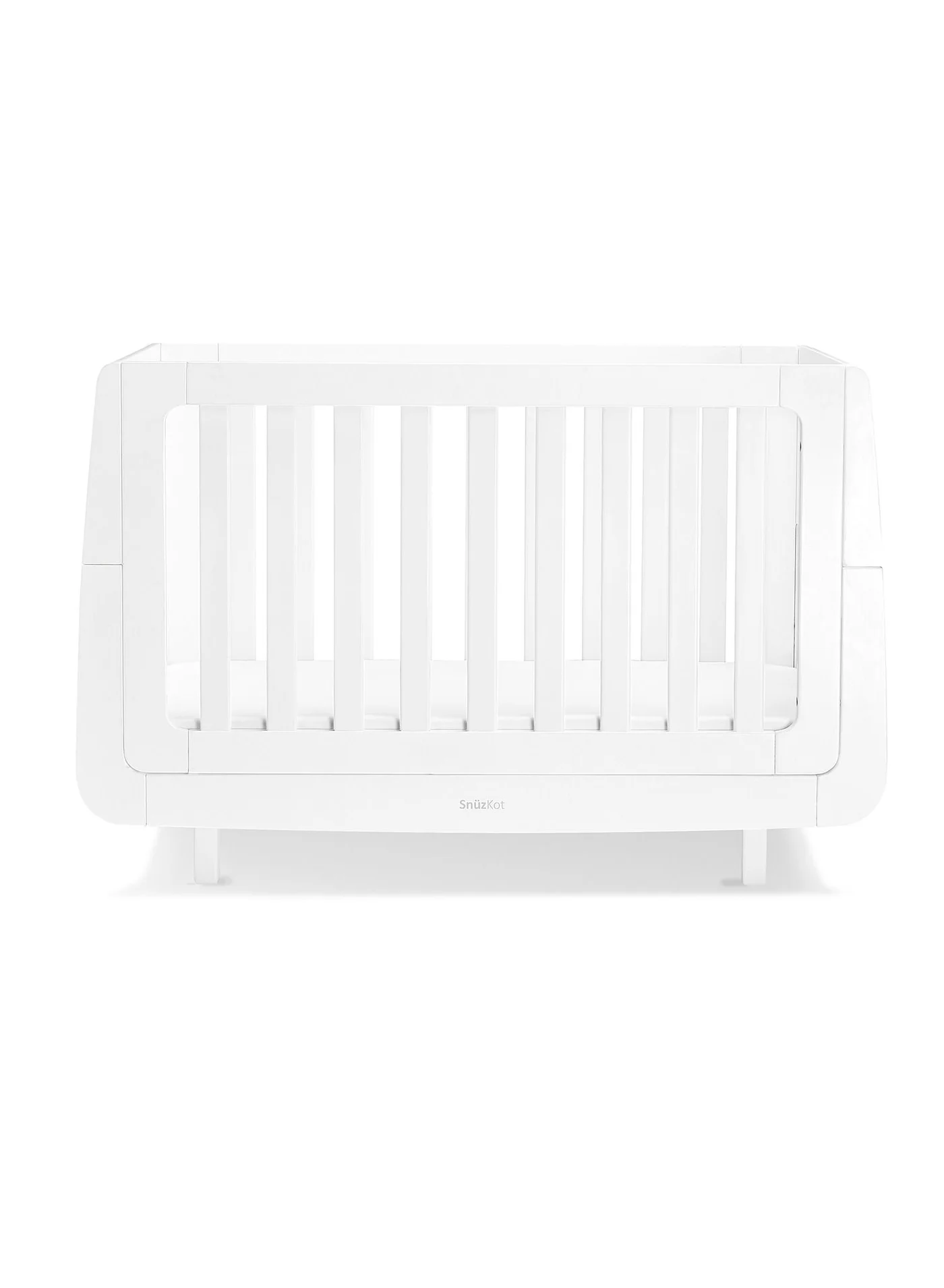 Snuz Kot Mode Convertible Cot Bed (White, 120 x 81 x 25.5 cm) - Premium Infant to Junior Bed 0agh7