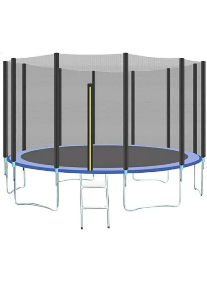 Rainbow Toys Outdoor Fitness Trampoline with Safety Enclosure (16FT) bw9s1
