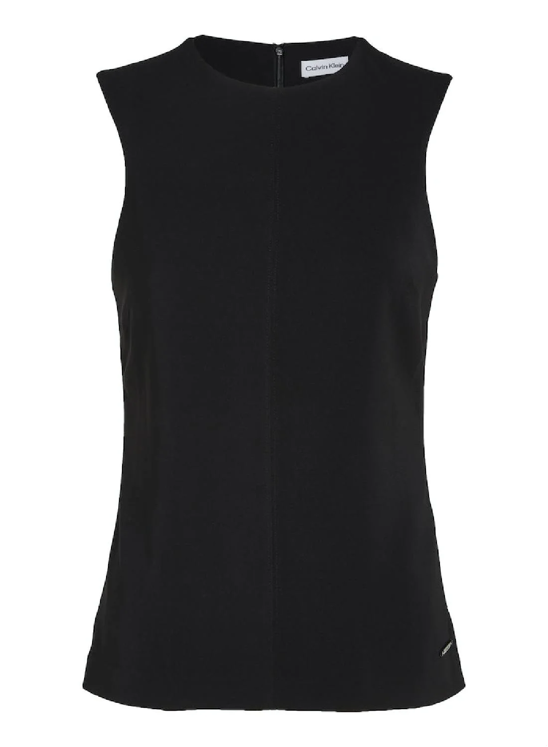 Premium Structure Crepe Twill Tank Top Lightweight Sleeveless Blouse for Women (Solid, Medium) n8fk8