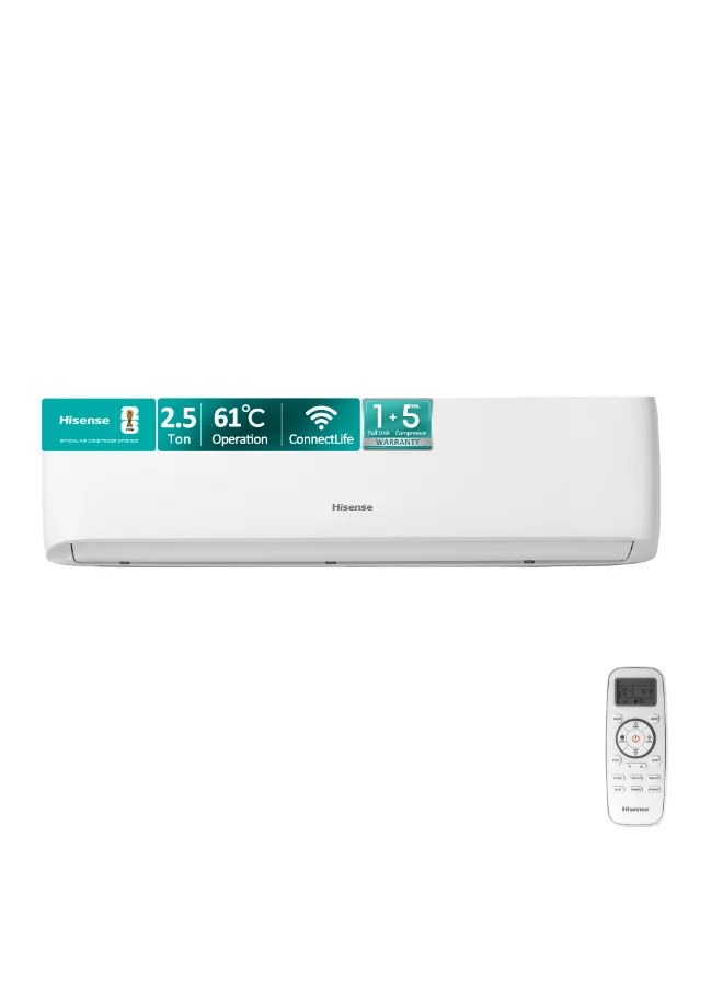 Premium Inverter Split Air Conditioner 2.5 Ton 28000 BTU with Rotary R32 Compressor and Smart Voice Control (White) mimrx