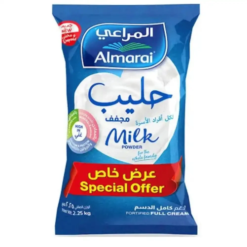Almarai Fortified Full Cream Milk Powder Premium Whole Family Nutrition (2.25kg) tk4il