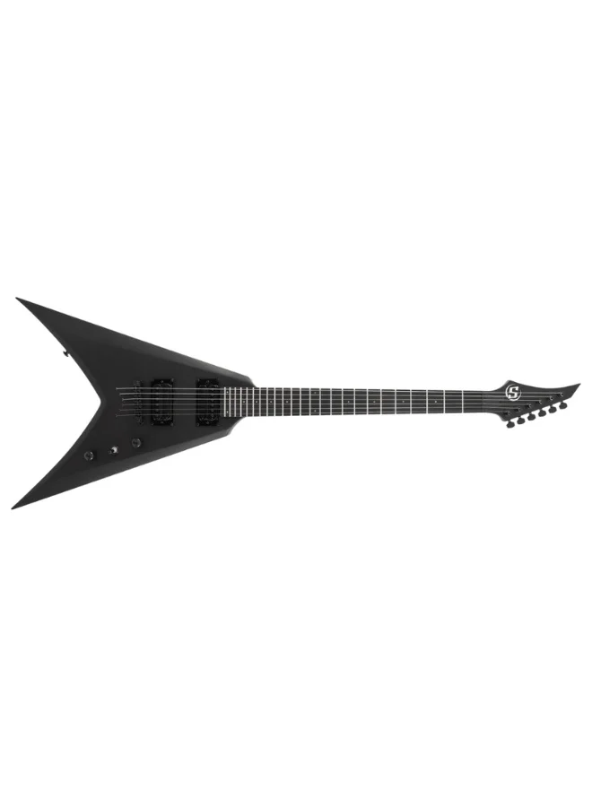 Premium 6-String Electric Guitar Professional Solid Body Instrument (Carbon Black Matte) wyku1