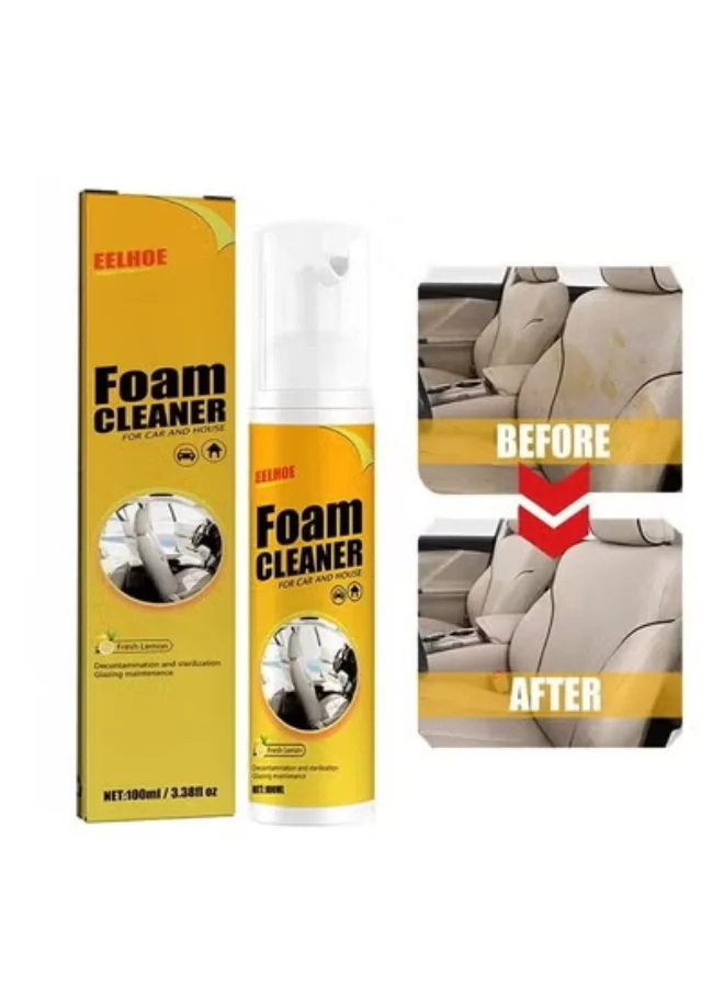 EELHOE Multifunctional Foam Cleaner Spray for Car and Home Interior (Lemon Scent, 100 mL) 6uqbg