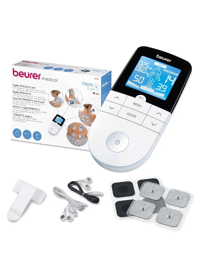 Digital TENS and EMS Muscle Stimulator 3-in-1 Pain Relief and Massage Device with 70 Programs and 4 Electrodes i154u