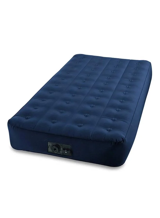 Premium Inflatable Air Bed with Built-in Electric Pump for Indoor and Outdoor Use (Blue, 191x102x23 cm) p1gay