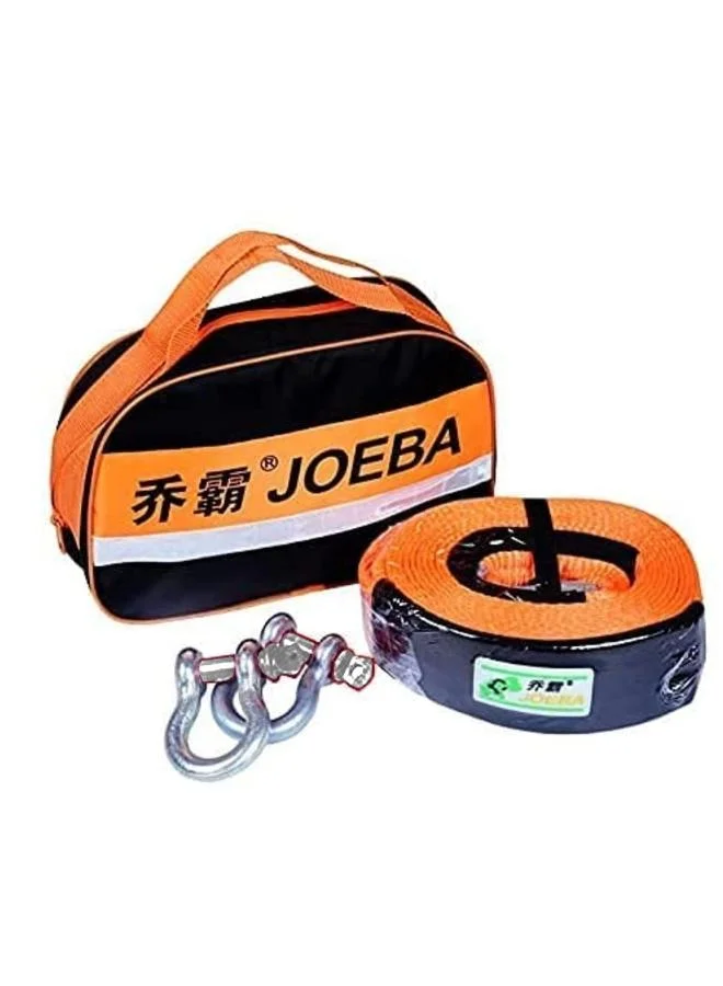 JOEBA Heavy Duty Nylon Tow Strap with Hooks (10m, 8000kg) Premium Recovery Rope for Car Truck SUV cqj1g