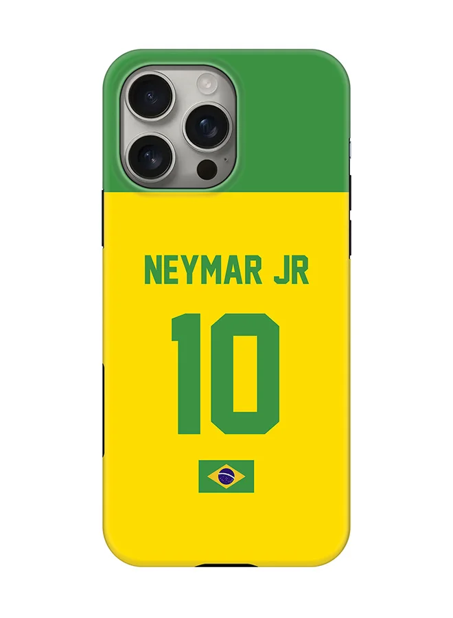 Stylizedd Magnetic Protective Case for Smartphone (Matte Football Brazil Neymar Jr Design, Dual Layer PC and TPU, 17 cm) 844qj