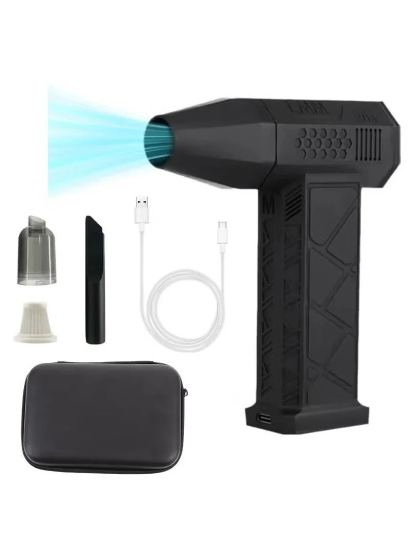 Gulf Trend Cordless Compressed Air Duster Turbo Fan High-Speed Electric Dust Blower for Electronics and Car Cleaning (Portable, 130,000 RPM) q58gc