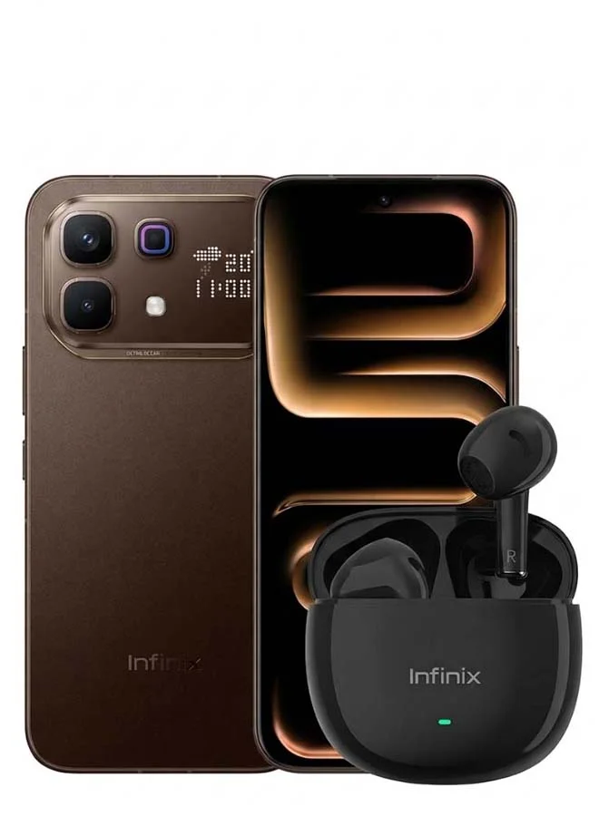 Premium Smartphone 6.78-inch 5G Dual SIM 256GB 16GB RAM Mocha Brown (6500mAh Battery) with Earbuds - Middle East Version 5nbb0