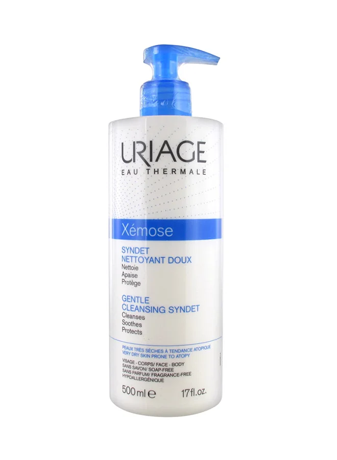 Uriage Xemose Gentle Cleansing Syndet Soap-Free Body Wash for Dry and Sensitive Skin (500 mL) 2f9lc