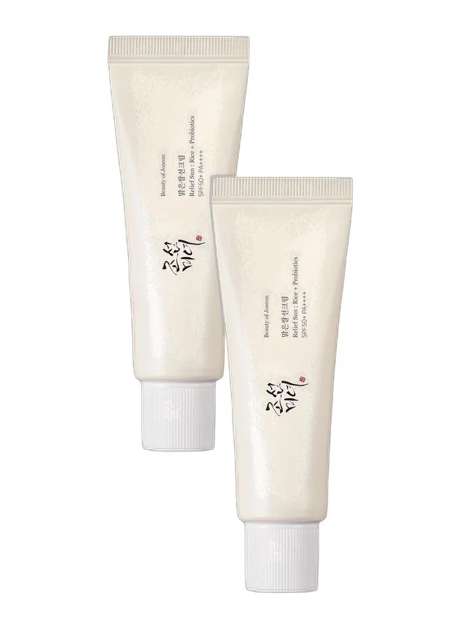 Beauty of Joseon Relief Sun Rice + Probiotics Sunscreen SPF50+ PA++++ (Pack of 2, 100 mL) ztrzm