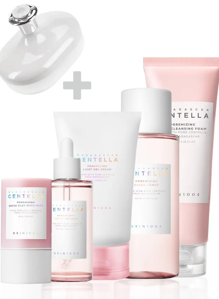 SKIN1004 Poremizing Full Routine Skincare Set for Pore Tightening and Oil Control (532 mL) vrc3g