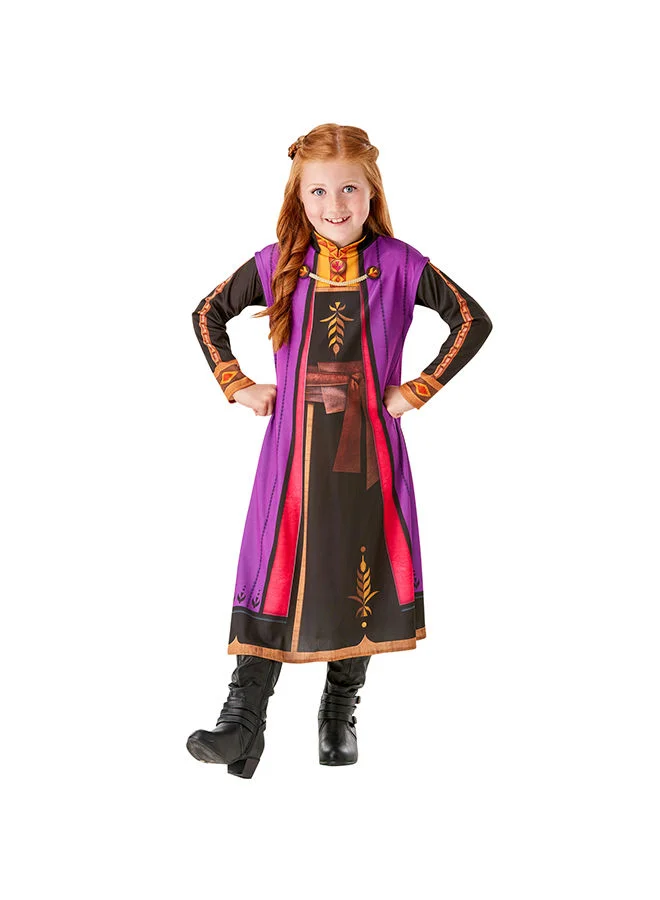 Premium Princess Anna Costume Dress for Kids (Polyester, 120 cm) 45gwe