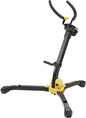 Premium Alto and Tenor Saxophone Stand with Auto Grip System (Black, Adjustable Height) kxh2s