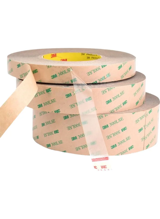 Premium Double Sided Adhesive Tape High Temperature Resistant Industrial Strength for Metal and Plastic (10mm Width, 55m Length, 0.15mm Thickness) zyr2x