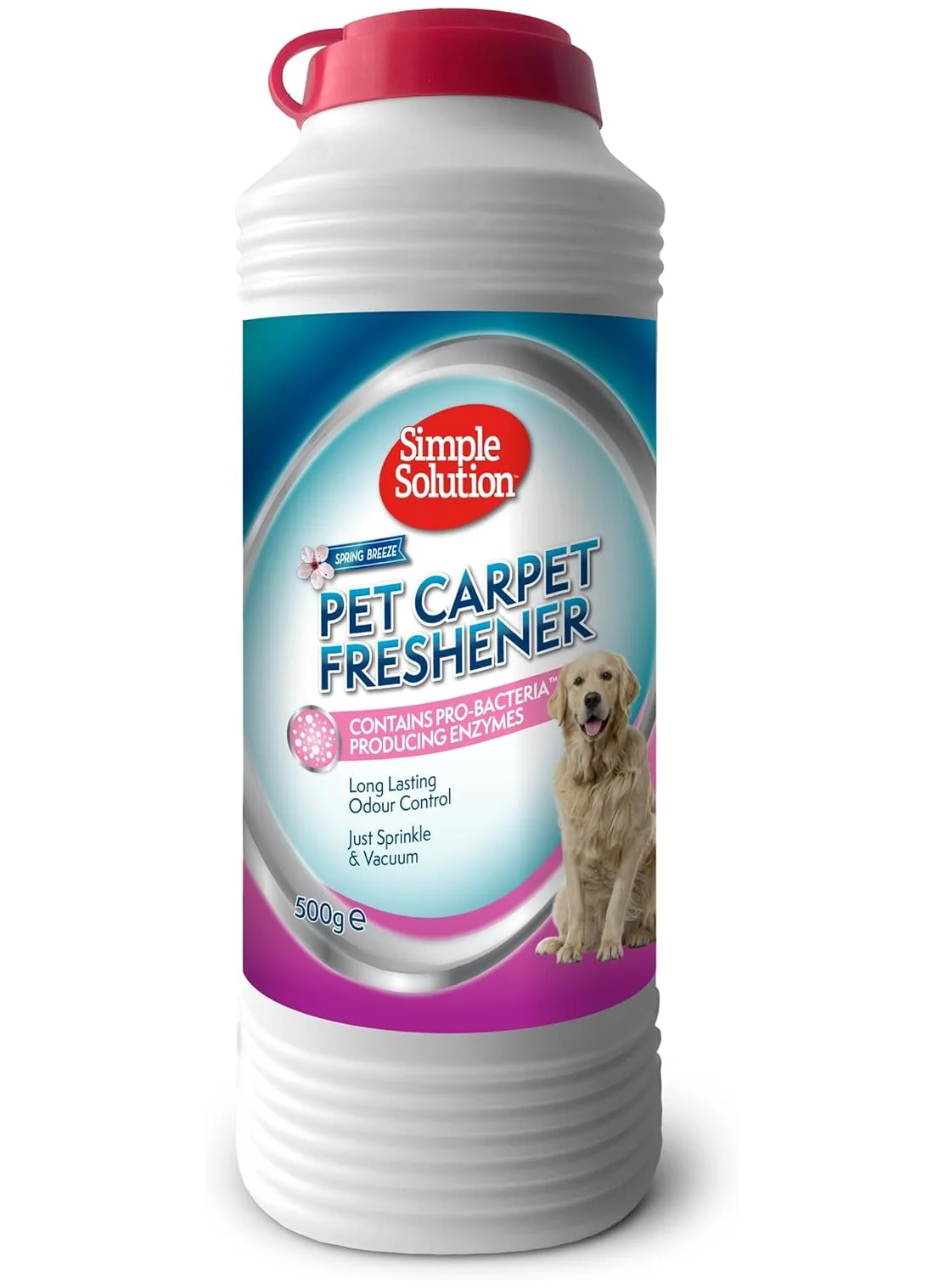 Simple Solution Pet Carpet Freshener Powder Spring Breeze Premium Odor Neutralizer for Home and Upholstery (500g) srtrh