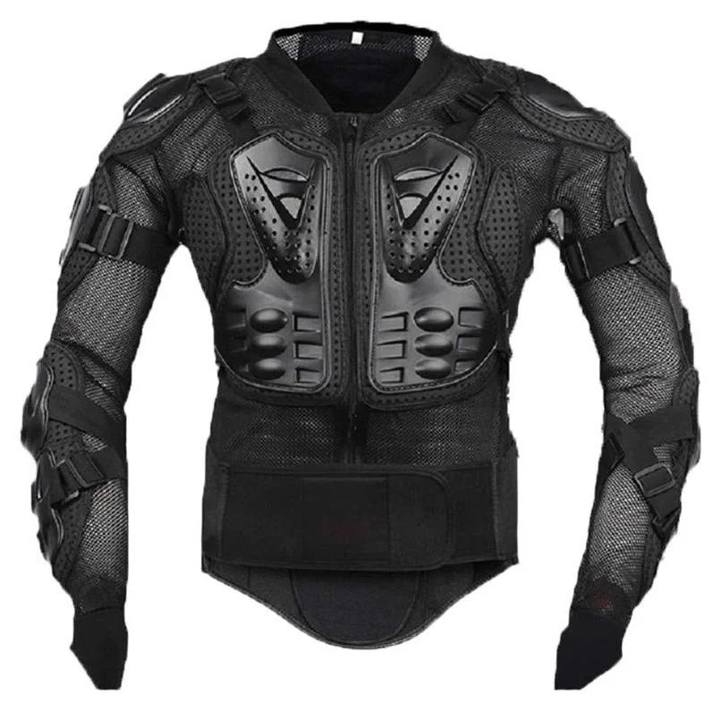 Arabest Motorcycle Safety Jacket with Removable Armor Pads and Ventilation for Off-Road Racing and Motorcycling (Black, Universal) t97xv