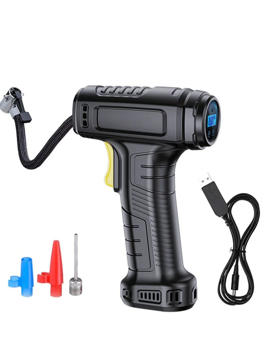 Festive Gallery Cordless Tyre Inflator Air Compressor with Digital Pressure Gauge and LED Light for Cars and Motorcycles nxac3