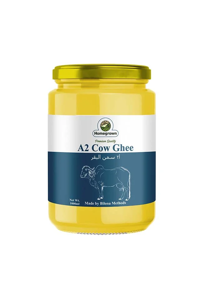 Homegrown A2 Ghee Pure Clarified Butter Grass-Fed Premium Quality (1 L) 8l6hb