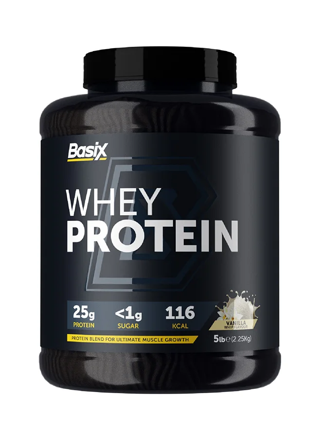 Basix Whey Protein Powder Premium Vanilla Flavor (2.25 kg, 71 Servings) 9bg1k