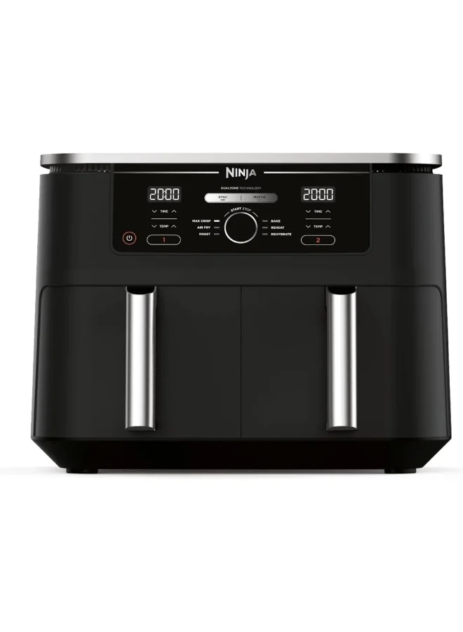 Premium Dual Zone Digital Air Fryer with 2 Independent Drawers (Black, 9.5 L) jzrt4