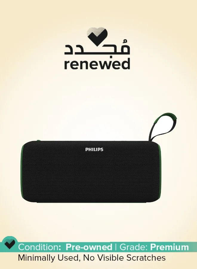 Professional Portable Bluetooth Speaker 32W RMS Stereo Sound IPX4 Waterproof (Green) 26zmx