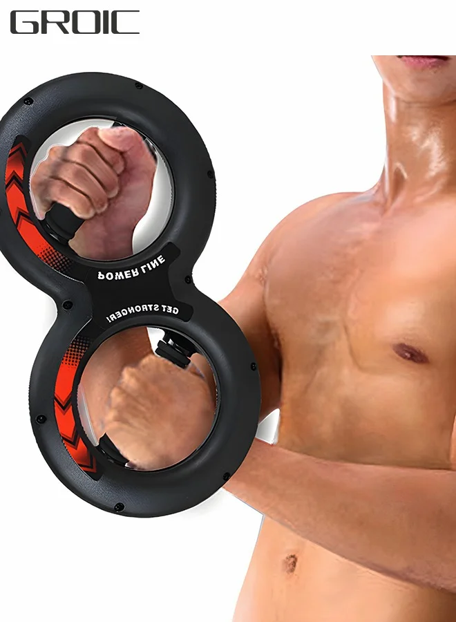 GROIC Wrist Grip Strength Trainer Multifunctional Forearm Exerciser for Muscle Building (Adjustable Resistance, 15 cm) 5zv1s