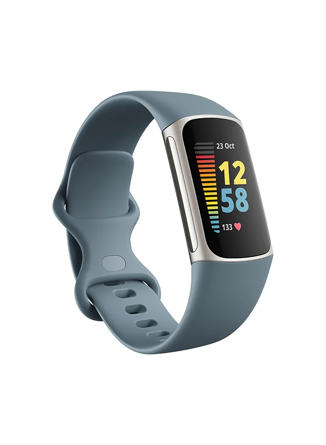 Premium Advanced Fitness Health Tracker with Heart Rate Monitoring and Stress Management (Steel Blue, Small & Large) nmln6