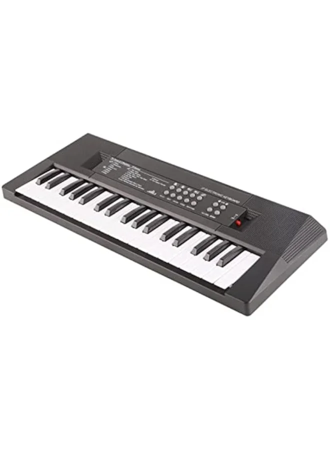 Dreamzon 37-Key Electric Piano Keyboard with Microphone and Recording Function (Black, 37 Keys) pknbz