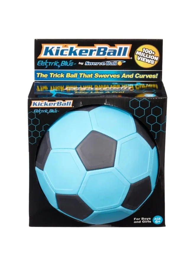 Premium Swerve Soccer Ball for Kids and Teens (Blue, Standard Size 4) 5tlnx