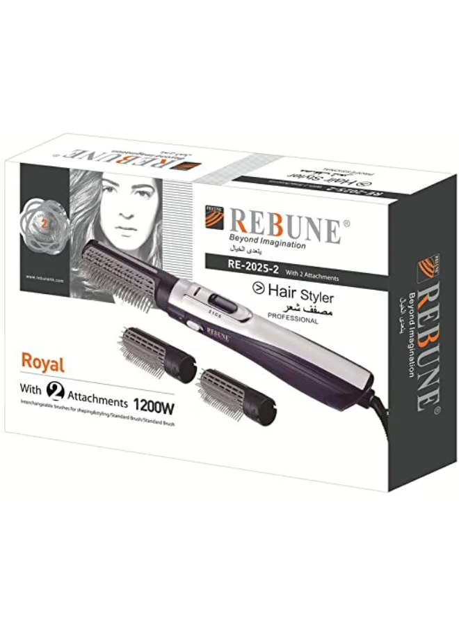REBUNE Professional Hair Styler Multi-Functional Hot Air Brush (Blue/White, 1 Unit) xvuhv